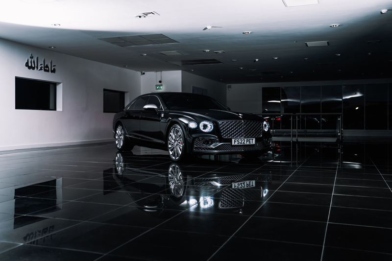 Bentley Flying Spur Mulliner Black, Available for Hire UK, Hire Car