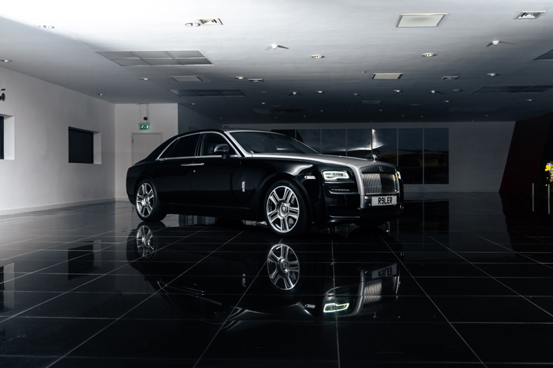 Rolls Royce Ghost Black, Platinum Executive Travel, Available for Hire UK, Hire Car