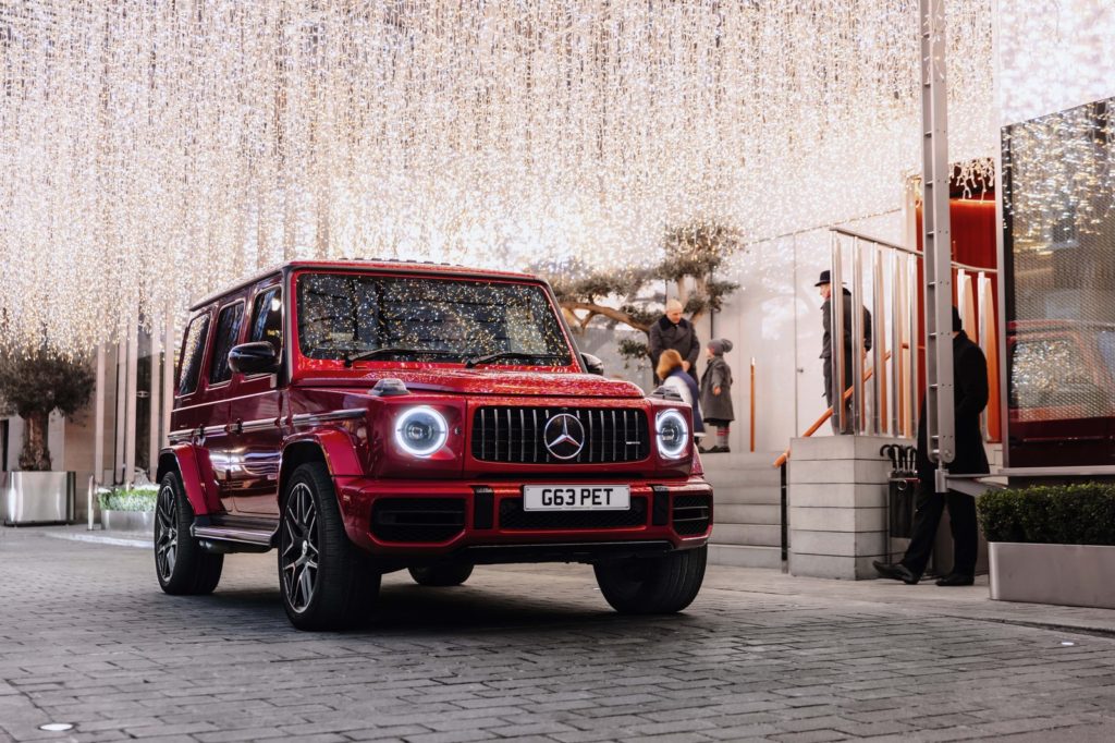 Mercedes G63 Hire, Red G-Wagon Hire Front, Platinum Executive Travel