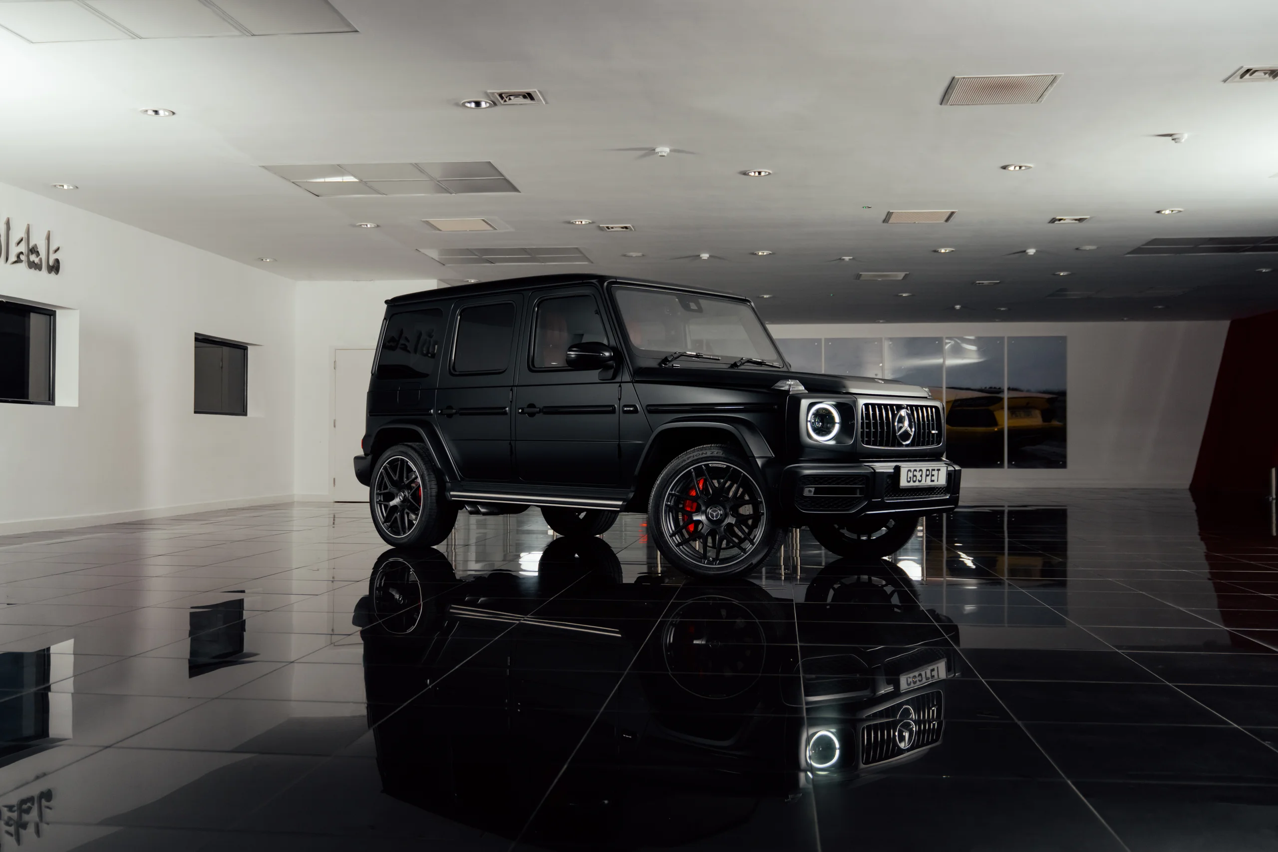 Mercedes G63 AMG Satin Black, Platinum Executive Travel, Available for Hire UK, Hire Car